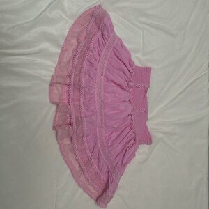 Skatie Pink Pleated Skirt with Flared Design